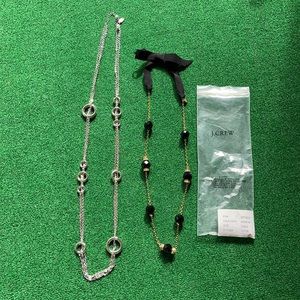 Necklaces bundle: J.Crew ribbon dazzler & Lia Sophia Inner Circle Necklaces.